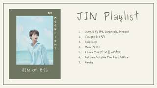 [Updated #1] BTS JIN (진) Playlist | Solo &amp; Cover Songs [ study, relax, sleep ]