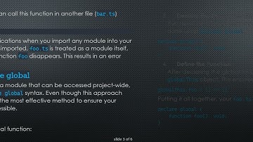 How to Define a Global Function in a TypeScript Module