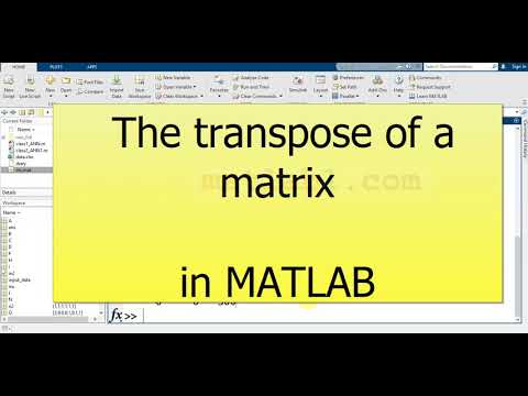The transpose of