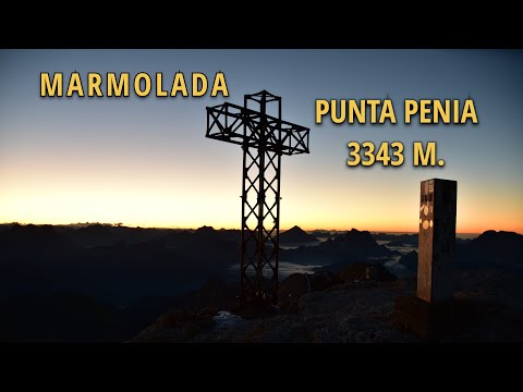 MARMOLADA | PUNTA PENIA 3343m — Ferrata Cresta Ovest + return over the glacier