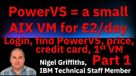 PowerVS: AIX for £2/day - 1 Starter Pack