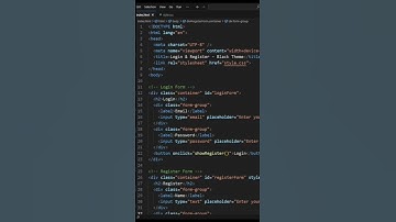 Day 08 "🔥 Modern Dark Theme Login & Signup Form with HTML & CSS – No JS Needed!"