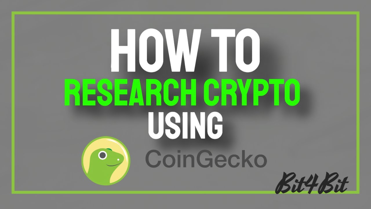 How to Research Crypto Currency on CoinGecko - Part 1