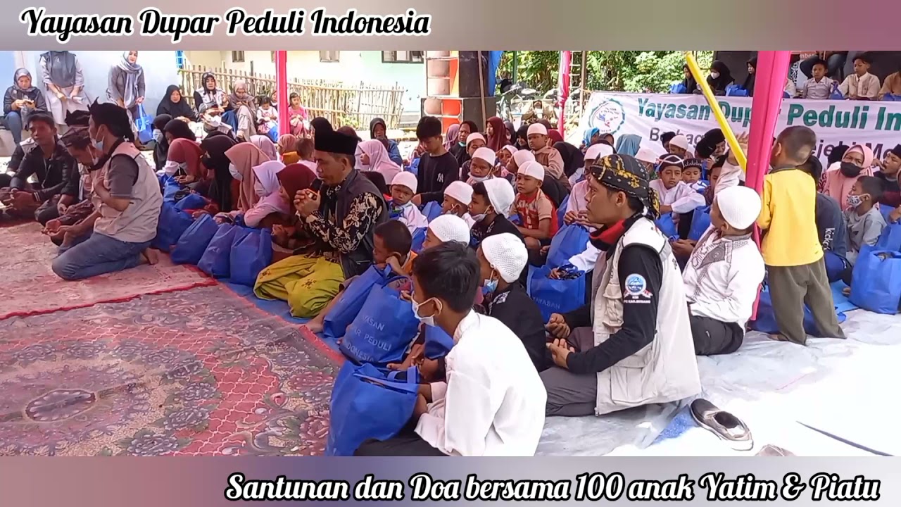 Santunan dan doa bersama 100 anak yatim & piatu Yayasan Dupar Peduli