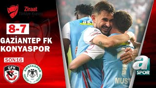 Gaziantep FK 1 (8) - (7) 1 Konyaspor GENİŞ MAÇ ÖZETİ (Ziraat Türkiye Kupası Son 16 Turu) 19.01.2023