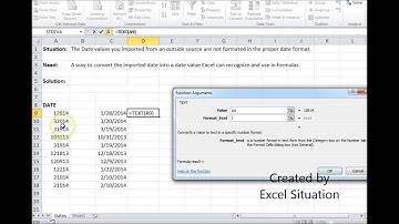 Excel date conversion