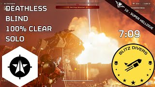 Helldivers 2 Speedrun: Eradicate Automaton Forces in 7:09 (Super Helldive Solo / Deathless / Blind)