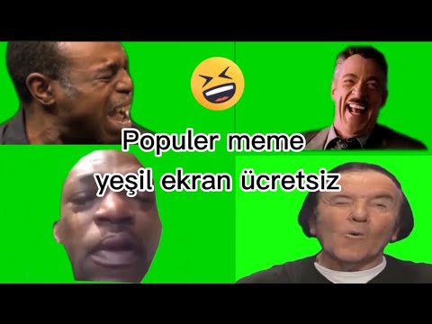 Videolarda Kullanabileceğiniz Yeşil Ekranlar - Popular Meme Green Screen Pack ( No Copyright)