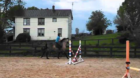Lu w/ Cathy F jumping