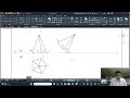 Projections of Solids using Autocad- Pentagonal Pyramid