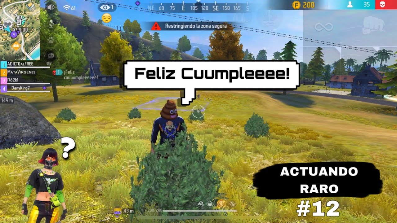 Actuando RARO en Clasificatoria #12 | FREE FIRE (Con Paquete de Voz de “7 aniversario”) 😂