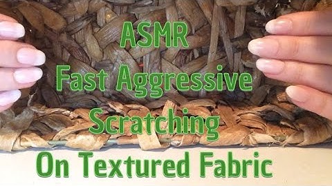 ASMR Fast Aggressive Scratching On Textured Fabric (No Talking After Intro)
