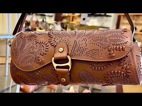 NEW Ralph Lauren Tasha Floren Tooled Leather Shoulder Bag ❤️ Shopping Style Fashion