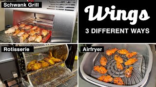 Schwank Grill Unboxing & Ultimate Chicken Wings Showdown: Schwank vs. Rotisserie vs. Airfryer