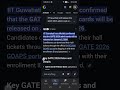 GATE 2026 ADMIT CARD DATE RELEASED #gate #gate2026 #iit #iitdelhi #jeeadvanced2026 #jee #iitg #code
