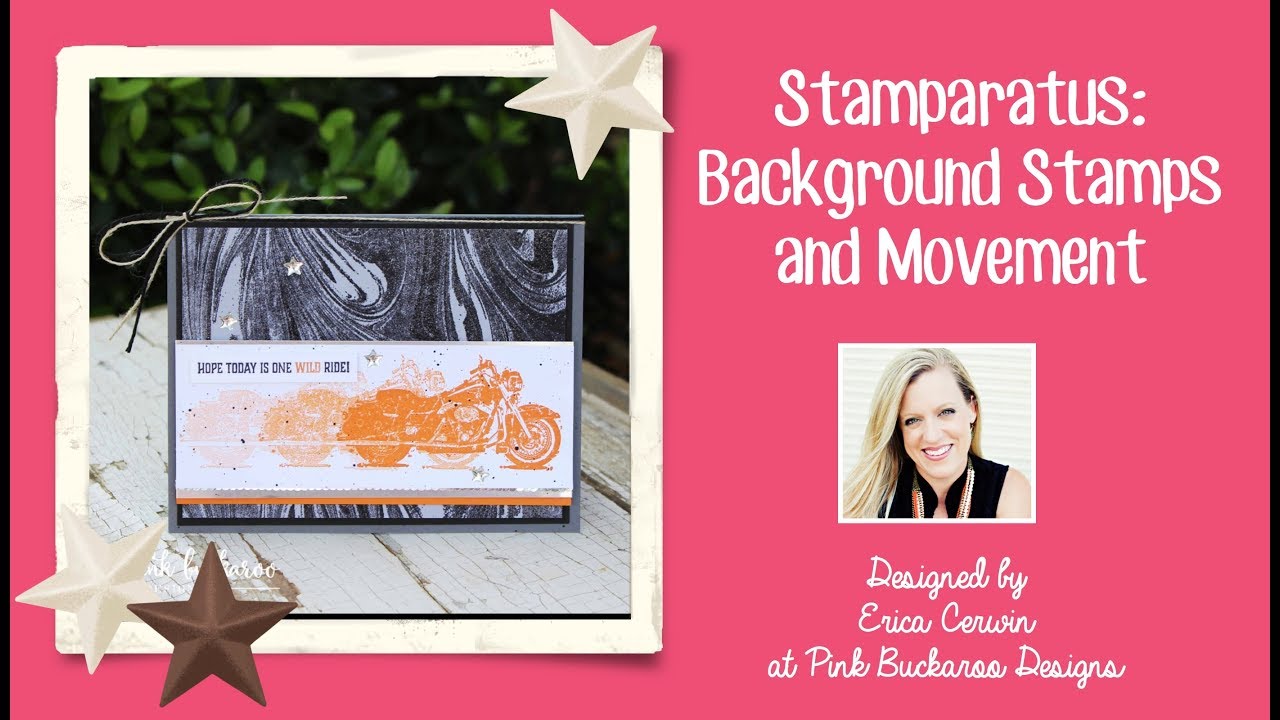 Stamparatus Background Stamps and Creating  Movement