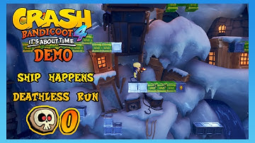 Ship Happens - Retro Mode NO DEATHS 100% Walkthrough - Crash Bandicoot 4 Demo [4k]