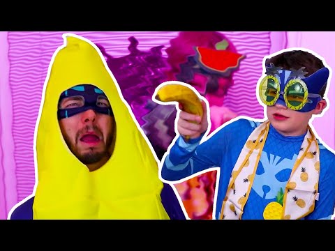 Видео: PJ маски в реальной жизни! | Оператор смузи | PJ Masks Russian