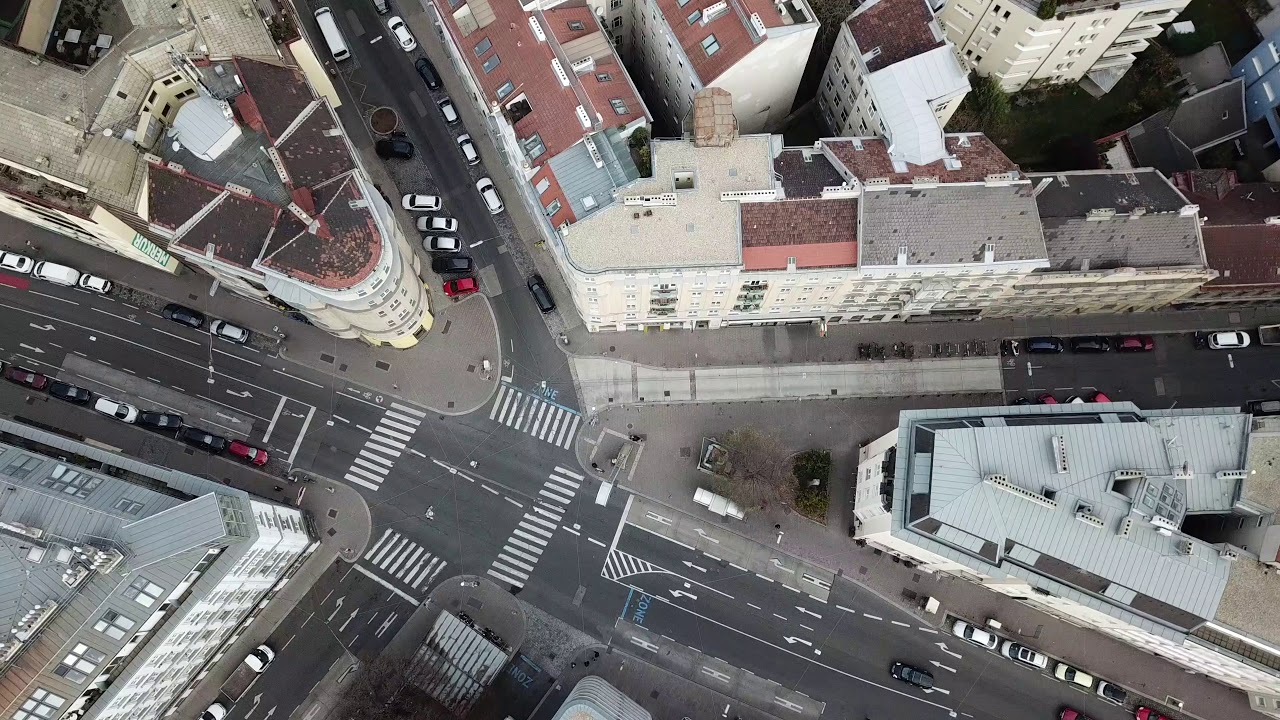 VIENNA Landstrasser Hauptstrasse| 4K drone video | high resolution