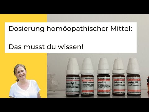 Video: Wie potenziert man ein homöopathisches Mittel?