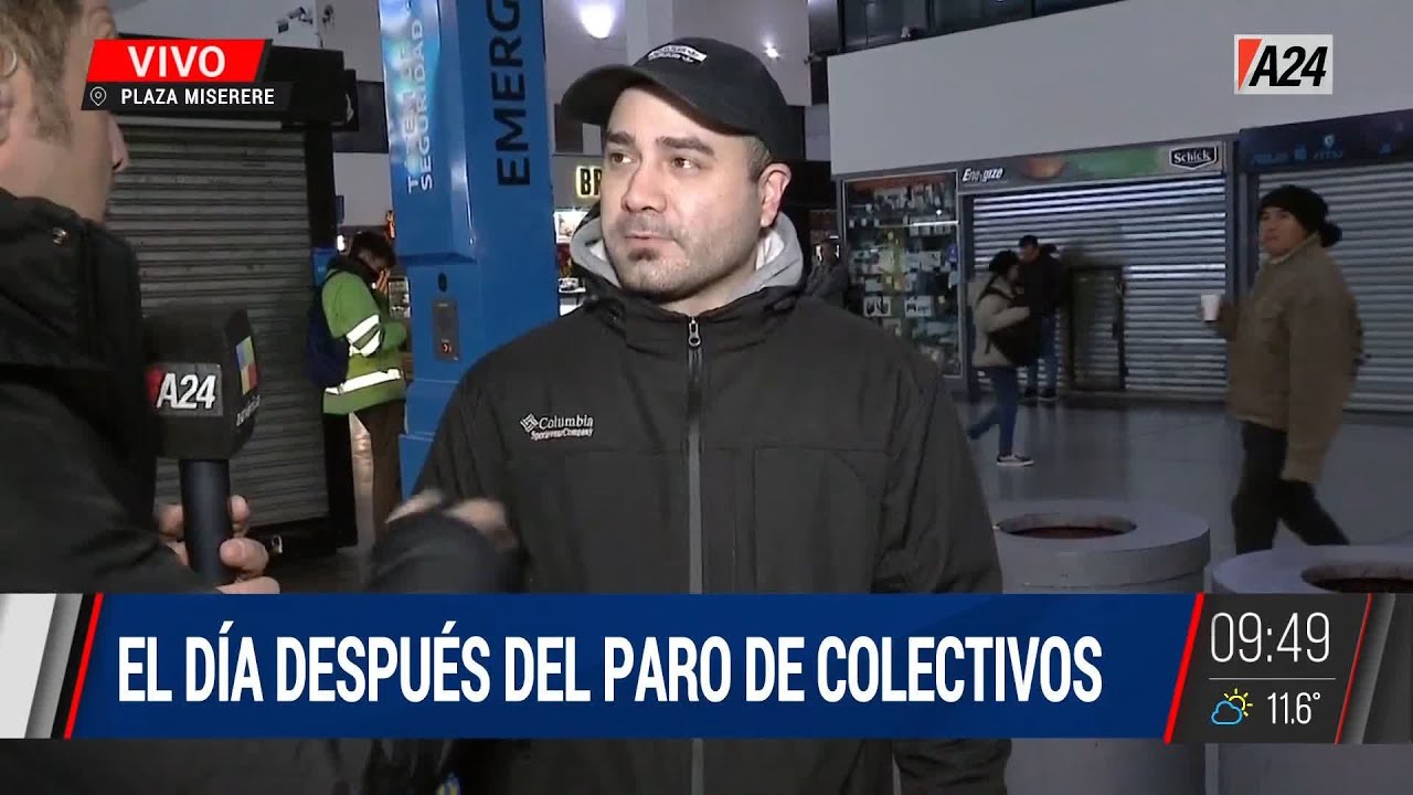 🔴 El día después el paro de colectivos - YouTube