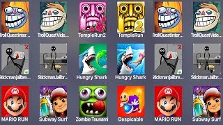 Troll Quest Internet,Temple Run 2,Stickman Jailbreak 2,Hungry Shark,Subway Surfer screenshot 5