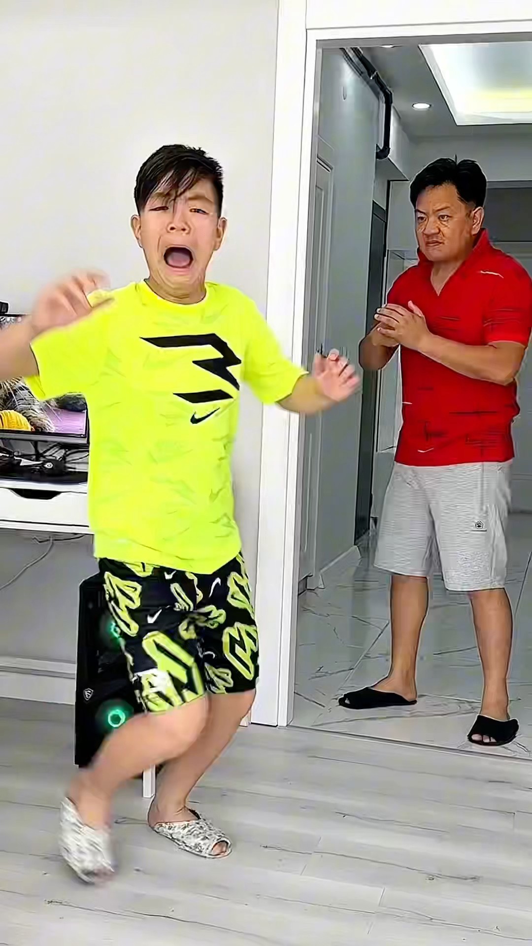 When my dad is angry ??‍? LeoNata family #shorts