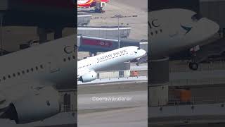 CATHAY PACIFIC A350-1000 takeoff at Hong Kong Airport #shorts #aviation #a350 #takeoff #plane