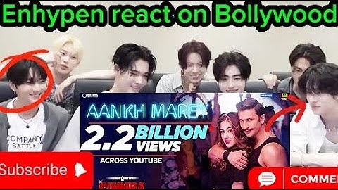 Enhypen react on Bollywood song| Ladki Aakh Maare song| Kpop idol react on Hindi song|
