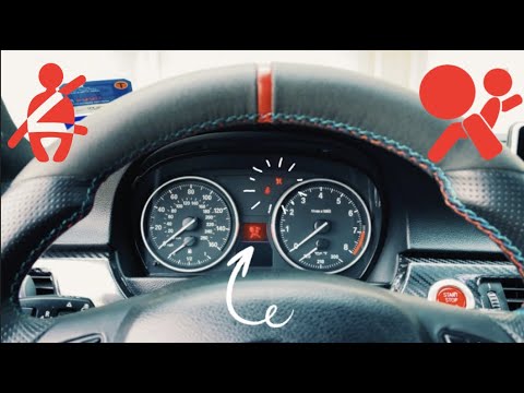 HOW TO RESET/CLEAR BMW AIRBAG SEATBELT LIGHT DASH!