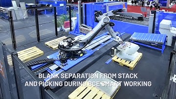 Prima Power BCe Smart + Robot - Sheet metal panel bender coupled to an anthropomorphic robot