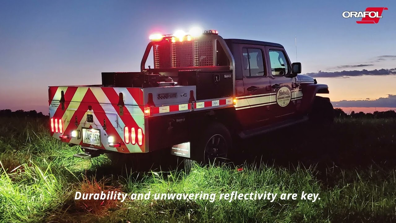 Светоотражающая лента ORALITE для автомобилей на заводе USCutter