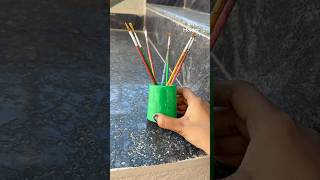 Diy paint brush holder #diy #craft #art #homedecor #craftyhome #cementcraft #shorts #cement #holder