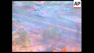 CCTV video of car approaching, exploding outside Palestine Hotel