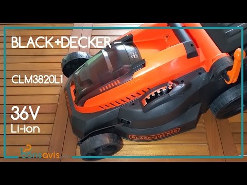 Black + Decker CLM3820L1 │ Tondeuse sans fil Li-ion 36V - 38 cm│ Cordless Lawnmower