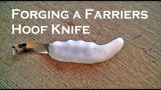 Forging a Farriers Hoof Knife