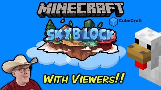 CubeCraft SkyBlock – Live with viewers!