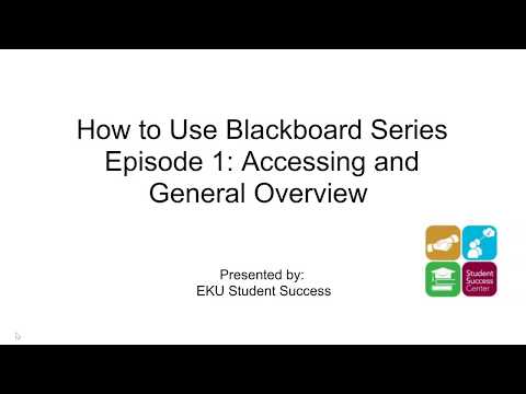 EKU's Blackboard: Part One