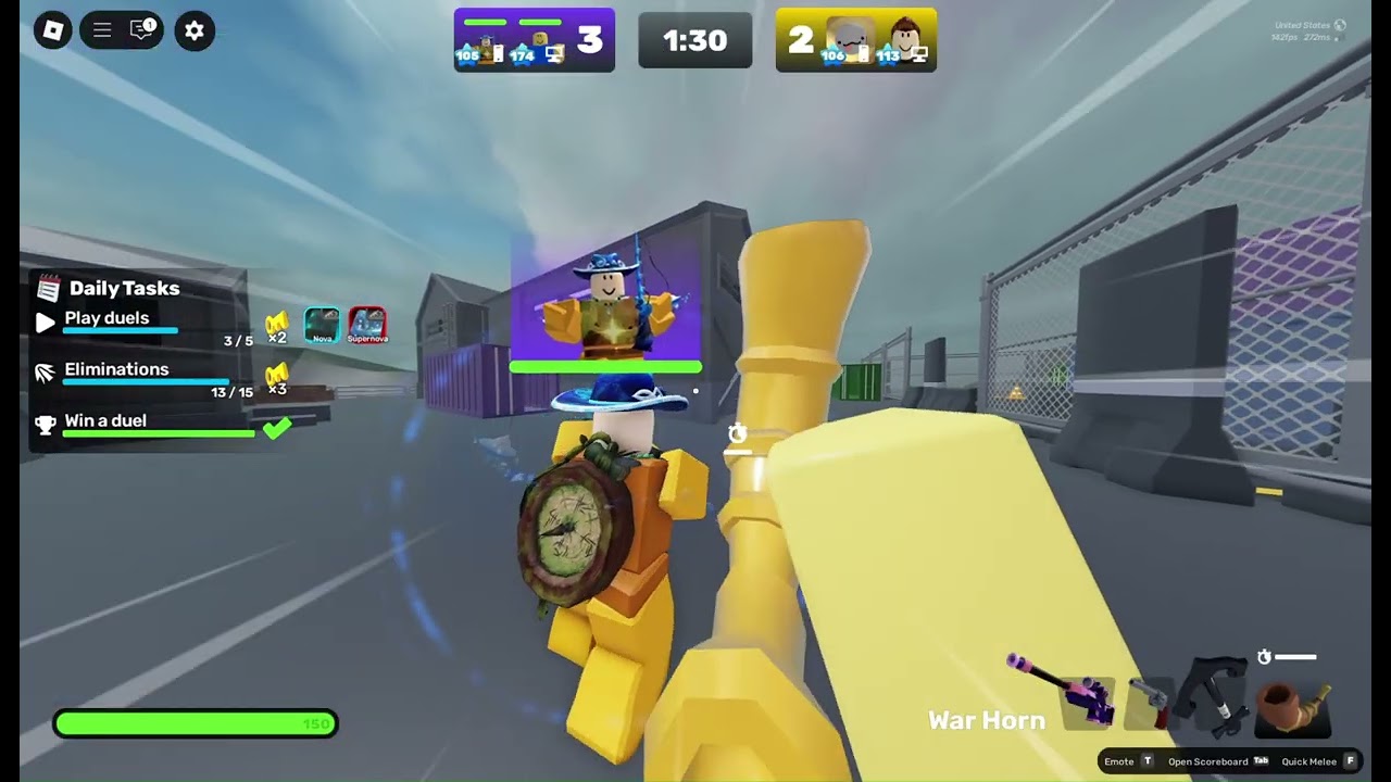 playing rivals with noob