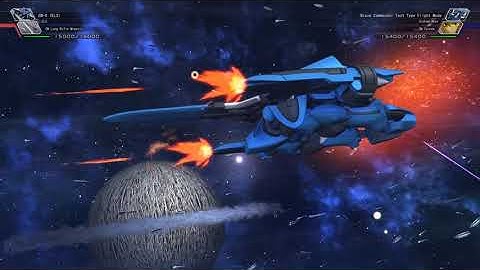 SD Gundam G-Generation Cross Rays - Brave Commander Test Type Flight Mode All Animations