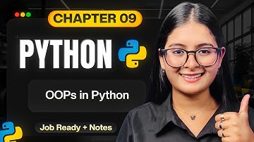 Chapter 09 - OOPs in Python | Python Full Course 2026 | Saumya Singh
