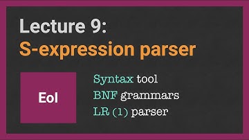 Essentials of Interpretation. Lecture [9/18] Back to parsers: S-expression to AST