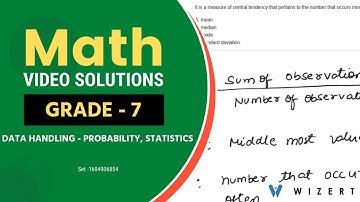 Maths Videos for Grade 7 - Grade 7 Data Handling, Statistics and Probability  - Set 1604906854