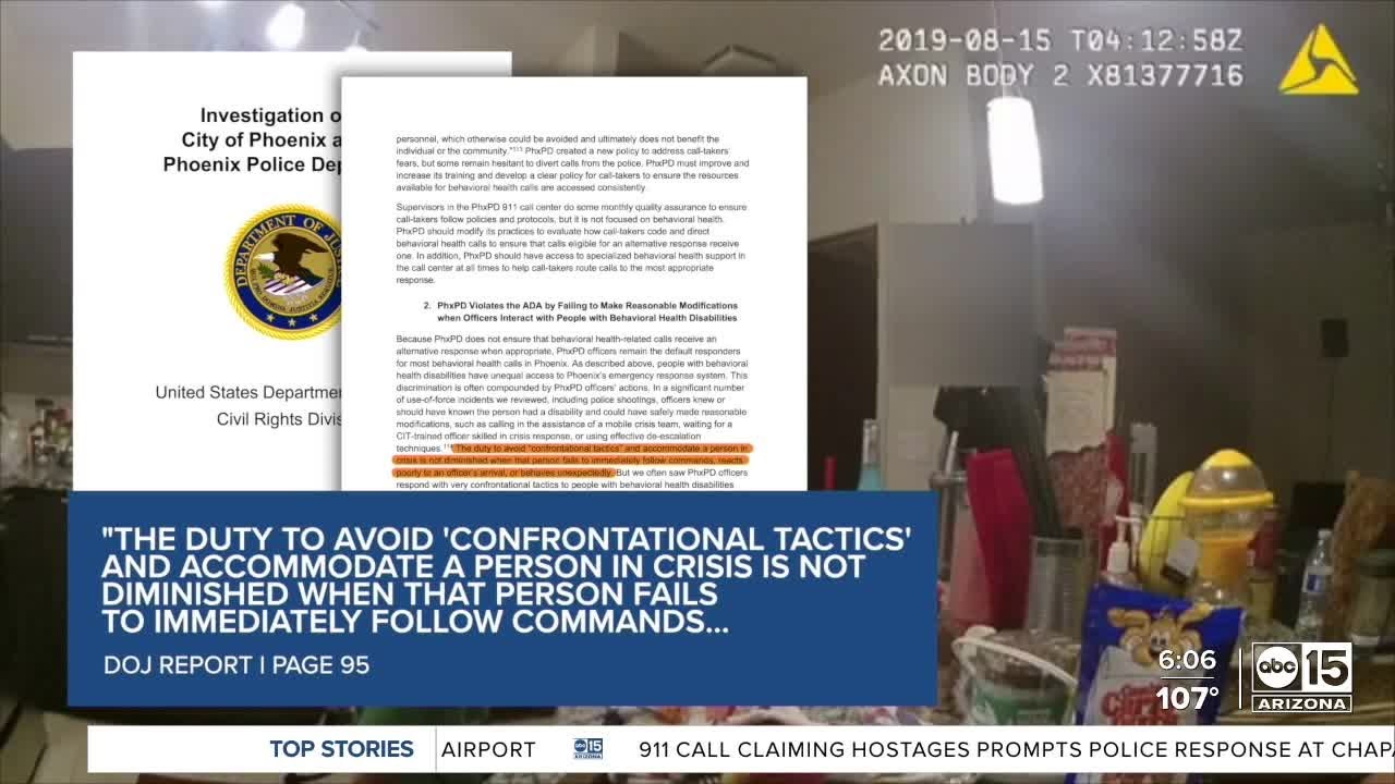 DOJ: Phoenix PD violates the rights of people in crisis