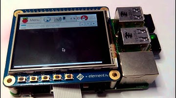 Raspberry PI Desktop on 2.4" HAT Touch Panel