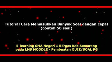 Import Kuis/Soal dengan Format AIKEN - MOODLE