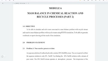 [Lab 6 Problem 1 Part 1] Dilution of NaOH in Aspen HYSYS