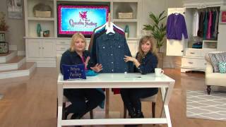 Quacker Factory "DreamJeannes" Knit Denim Jacket with Jennifer Coffey