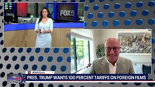 .A chat w/ @fox5dc on tariffs and tax incentives for  film production. #hollywood #movies