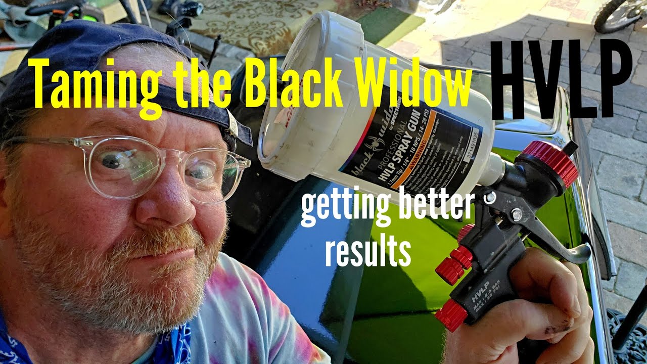 Taming a Harbor Freight Black Widow HVLP practice before painting my